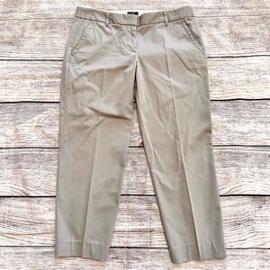 J. Crew Light Gray City Fit Capri Pants Ladies Sz 6